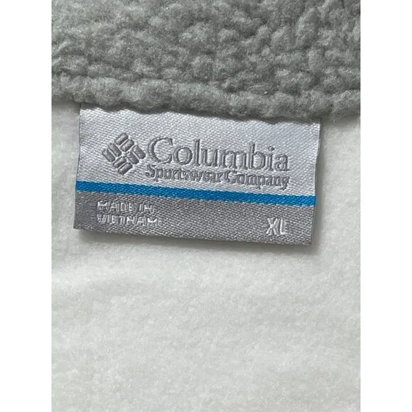 Columbia NWT Women's Long Sleeve Cropped Fleece Pullover, XL, Gray/White - Picture 12 of 16